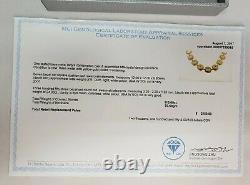 MM Crystal Designer Gold Plated Swarovski Necklace with Appraisal Value of $2150