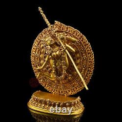 Machine Made Copper Alloy with Gold Plated 5.25 Akash Yogini Statue