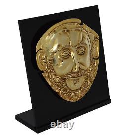 Mask of Agamemnon Gold Plated sculpture Mycenaean King Funerary Mask Replica