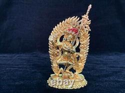 Nepali Vajravarahi Gold-plated Copper Buddhist Statue