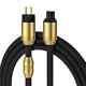 P116 OFC Pure Copper Cord Gold Plated US/EU Plug Shielded HiFi Audio Power Cable