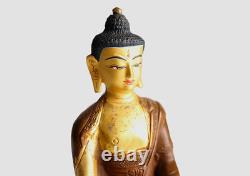Partly Gold Plated 8 High Copper Shakyamuni Buddha Statue BST162