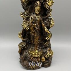 Pure copper gold-plated Guanyin ornaments