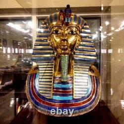 TUTANKHAMUN Pharaonic Copper Mask 24K Plated Gold Rare Ancient Egyptian Antiques