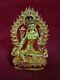 Tibetan Buddhism Goddess Green Tara Rupa Copper Gold Plated Statue Figure free