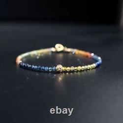 Women Sapphire Bracelet Lady Gemstones Bangle 18k Gold Bracelets Fashion Jewelry