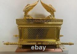 XXL Gold tone Plated Ark Of The Covenant Land of the Bible Gift 16'/10- 10 kg