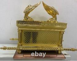 XXL Gold tone Plated Ark Of The Covenant Land of the Bible Gift 16'/10- 10 kg