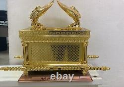 XXL Gold tone Plated Ark Of The Covenant Land of the Bible Gift 16'/10- 10 kg