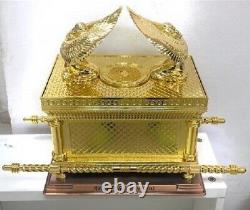 XXL Gold tone Plated Ark Of The Covenant Land of the Bible Gift 16'/10- 10 kg