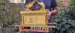 XXL Gold tone Plated Ark Of The Covenant Land of the Bible Gift 16'/10- 10 kg